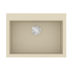 Νεροχύτης Γρανιτένιος Sanitec Ultra Granite 815 70 1B (70X50) Ocra Βαρέως Τύπου με 1 Μεγάλη Γούρνα